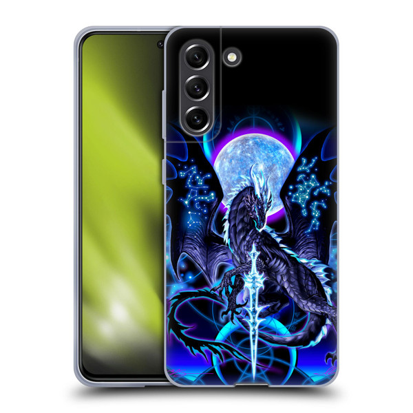 Ruth Thompson Art Dragon, Sword & Constellations Soft Gel Case for Samsung Galaxy S21 FE 5G