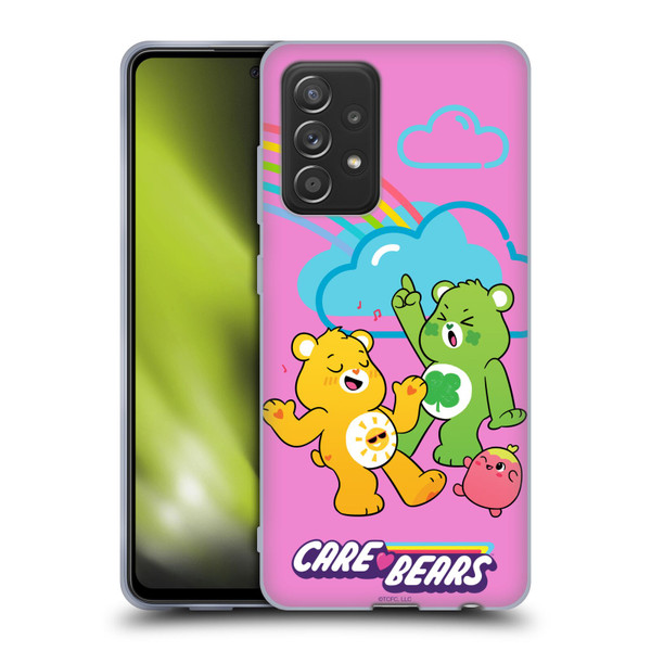 Care Bears Characters Funshine, Cheer And Grumpy Group Soft Gel Case for Samsung Galaxy A52 / A52s / 5G (2021)