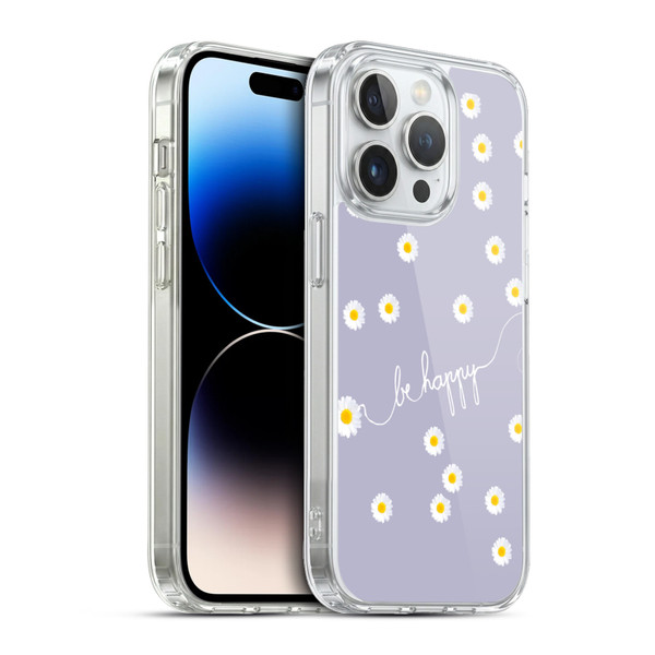 Monika Strigel Happy Daisy Lavender Soft Gel Case for Apple iPhone 13 Pro & MagSafe