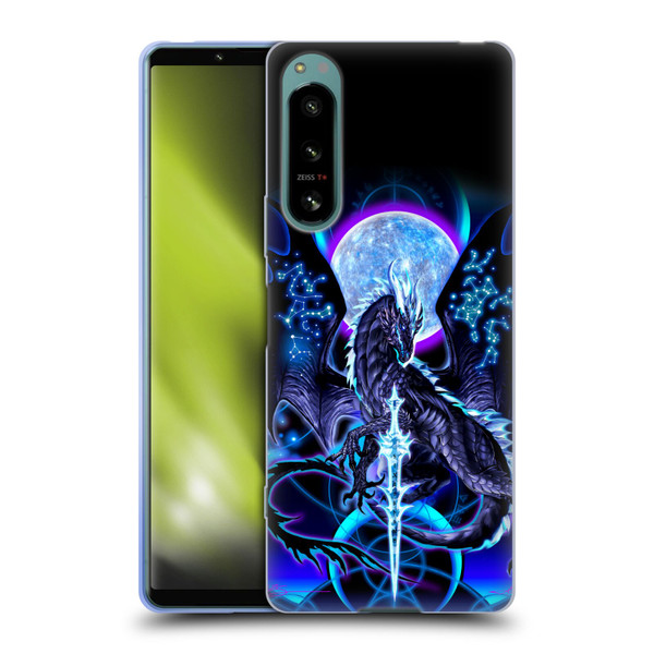 Ruth Thompson Art Dragon, Sword & Constellations Soft Gel Case for Sony Xperia 5 IV