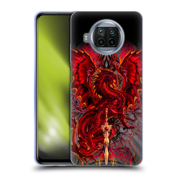 Ruth Thompson Art Red Tribal Dragon With Sword Soft Gel Case for Xiaomi Mi 10T Lite 5G