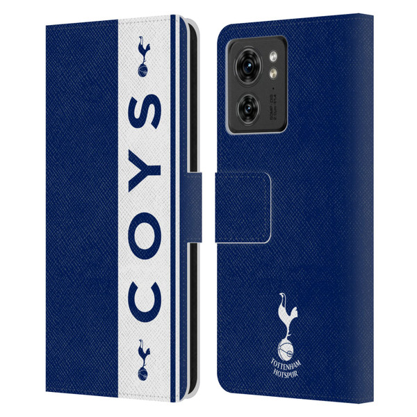 Tottenham Hotspur F.C. Badge COYS Leather Book Wallet Case Cover For Motorola Moto Edge 40