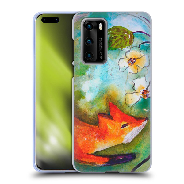 Wyanne Animals Fox In The Round Soft Gel Case for Huawei P40 5G
