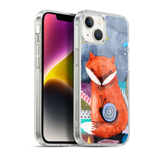 Wyanne Animals Nighty Nite Fox Soft Gel Case for Apple iPhone 14 Plus & MagSafe