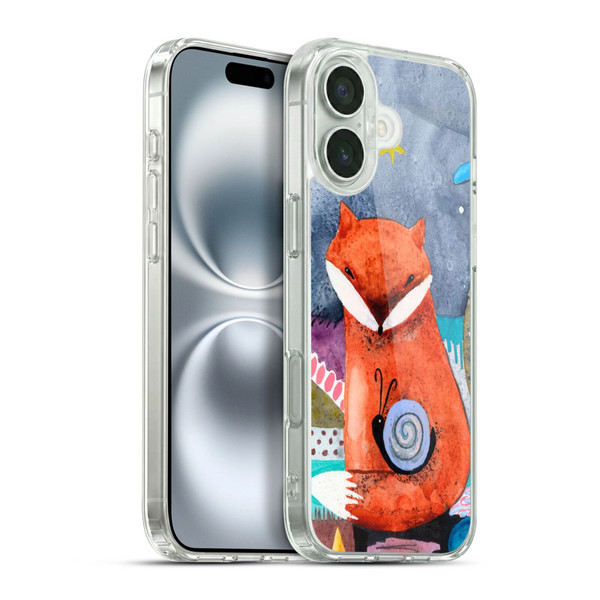 Wyanne Animals Nighty Nite Fox Soft Gel Case for Apple iPhone 16 Plus & MagSafe