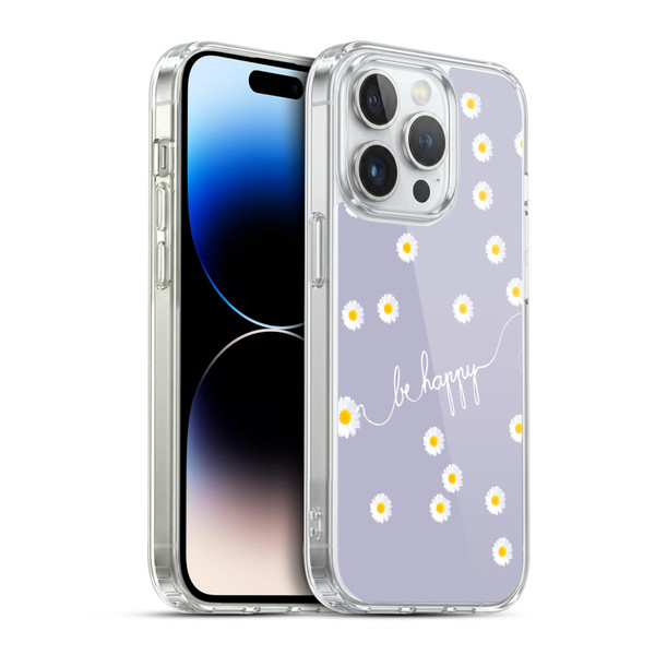 Monika Strigel Happy Daisy Lavender Soft Gel Case for Apple iPhone 14 Pro & MagSafe