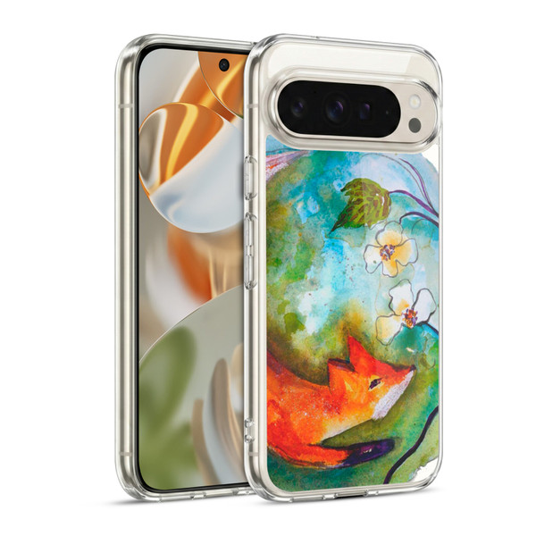 Wyanne Animals Fox In The Round Soft Gel Case for Google Pixel 9 / Pixel 9 Pro
