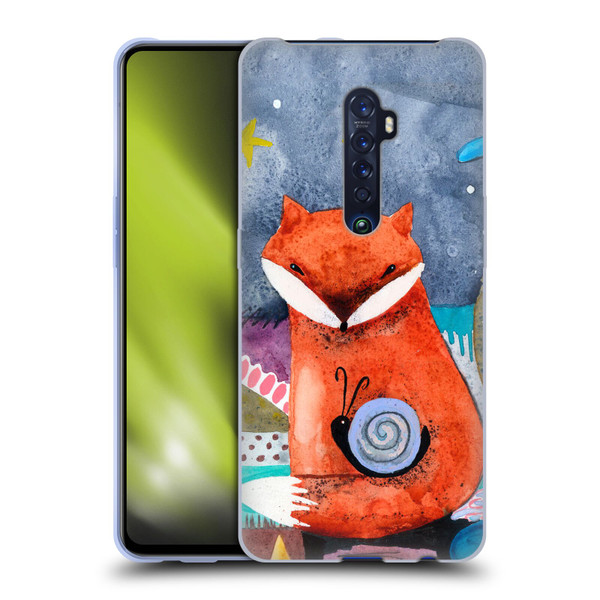 Wyanne Animals Nighty Nite Fox Soft Gel Case for OPPO Reno 2