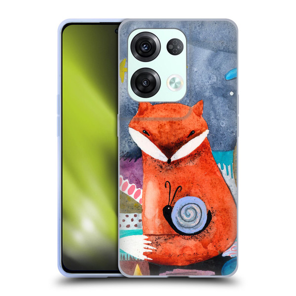 Wyanne Animals Nighty Nite Fox Soft Gel Case for OPPO Reno8 Pro