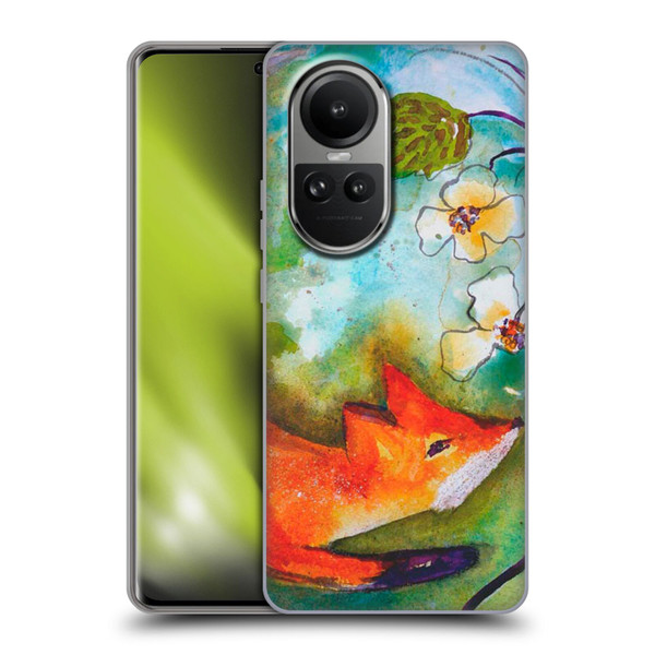 Wyanne Animals Fox In The Round Soft Gel Case for OPPO Reno10 5G / Reno10 Pro 5G