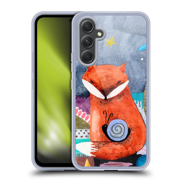 Wyanne Animals Nighty Nite Fox Soft Gel Case for Samsung Galaxy A54 5G
