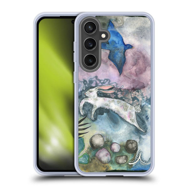 Wyanne Animals Bird and Rabbit Soft Gel Case for Samsung Galaxy S24 FE