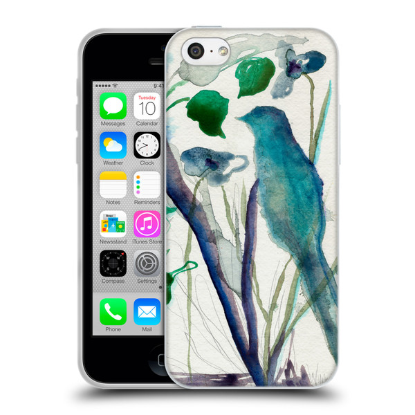 Wyanne Birds Watercolour Bird Soft Gel Case for Apple iPhone 5c