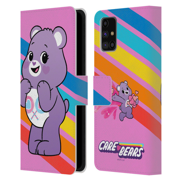 Care Bears Characters Share Leather Book Wallet Case Cover For Samsung Galaxy M31s (2020)