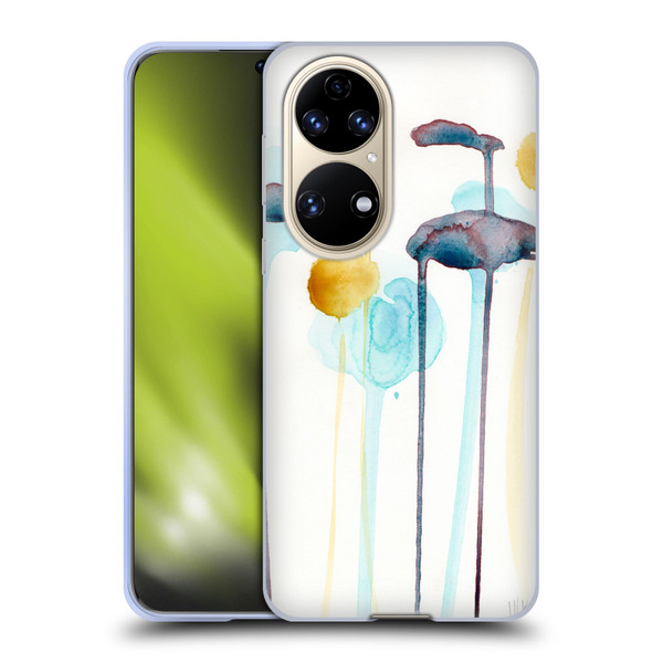 Wyanne Nature Botanical Watercolour Soft Gel Case for Huawei P50