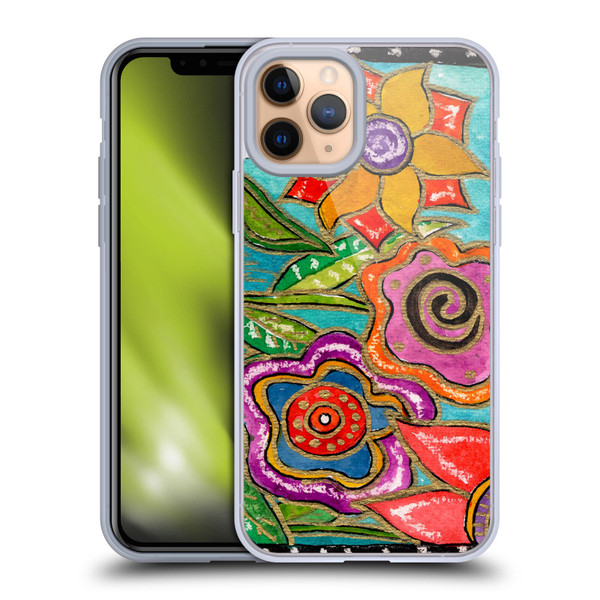 Wyanne Nature Funky Flower Garden Soft Gel Case for Apple iPhone 11 Pro