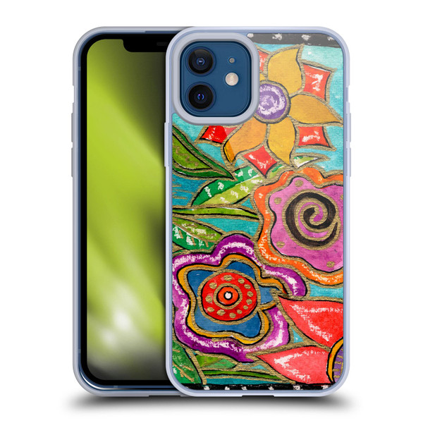 Wyanne Nature Funky Flower Garden Soft Gel Case for Apple iPhone 12 / iPhone 12 Pro