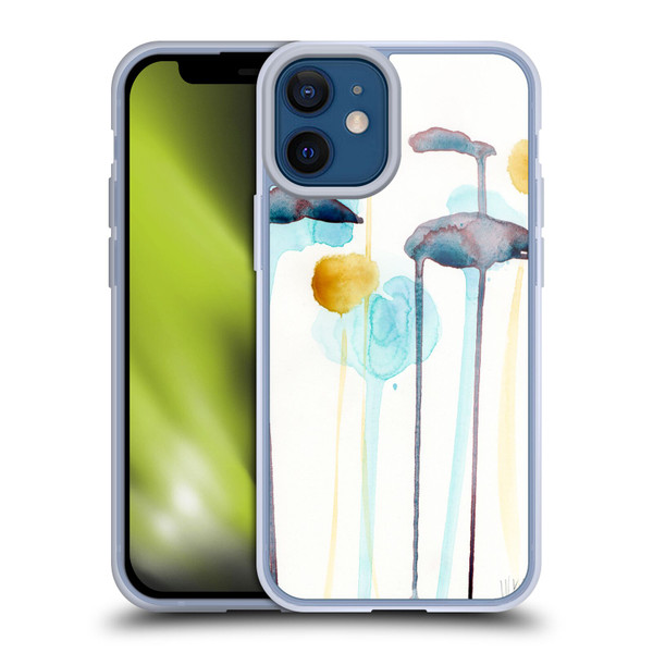 Wyanne Nature Botanical Watercolour Soft Gel Case for Apple iPhone 12 Mini