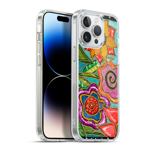 Wyanne Nature Funky Flower Garden Soft Gel Case for Apple iPhone 13 Pro Max & MagSafe