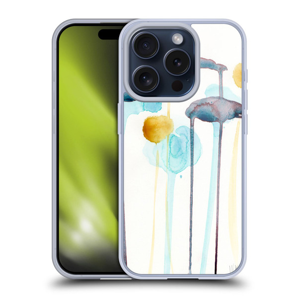 Wyanne Nature Botanical Watercolour Soft Gel Case for Apple iPhone 15 Pro