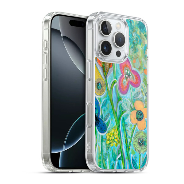 Wyanne Nature Garden Wildflowers Soft Gel Case for Apple iPhone 16 Pro & MagSafe