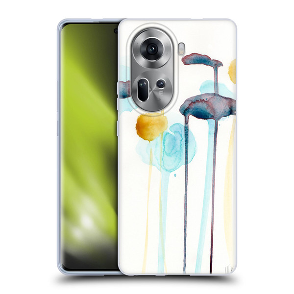 Wyanne Nature Botanical Watercolour Soft Gel Case for OPPO Reno11