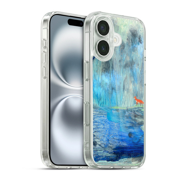 Wyanne Nature 2 Red Fox Blue River Soft Gel Case for Apple iPhone 16 & MagSafe