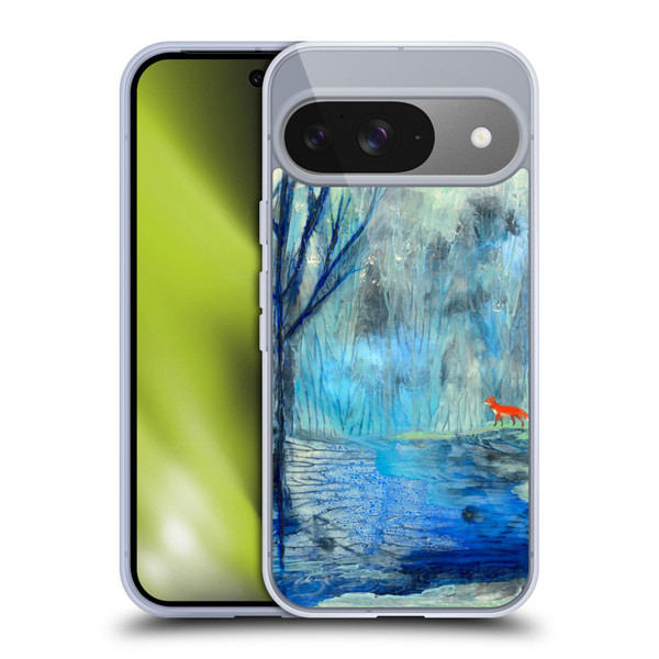 Wyanne Nature 2 Red Fox Blue River Soft Gel Case for Google Pixel 9 / Pixel 9 Pro