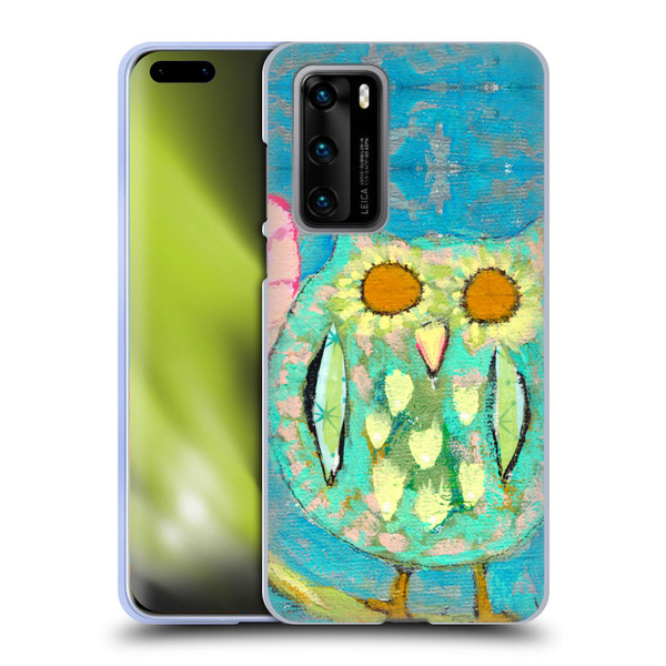 Wyanne Owl Bird Painting Soft Gel Case for Huawei P40 5G