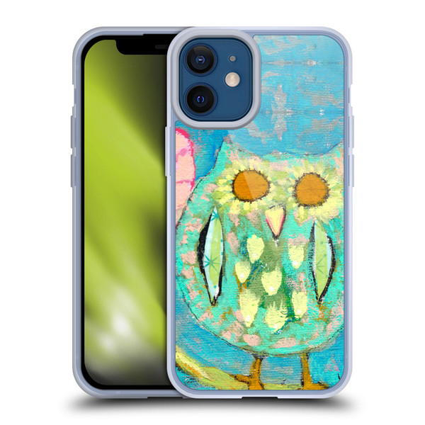 Wyanne Owl Bird Painting Soft Gel Case for Apple iPhone 12 Mini