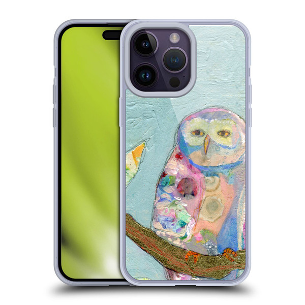 Wyanne Owl Watercolour Art Soft Gel Case for Apple iPhone 14 Pro Max