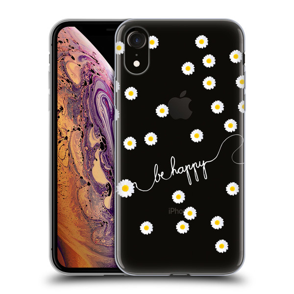 Monika Strigel Happy Daisy Clear Soft Gel Case for Apple iPhone XR
