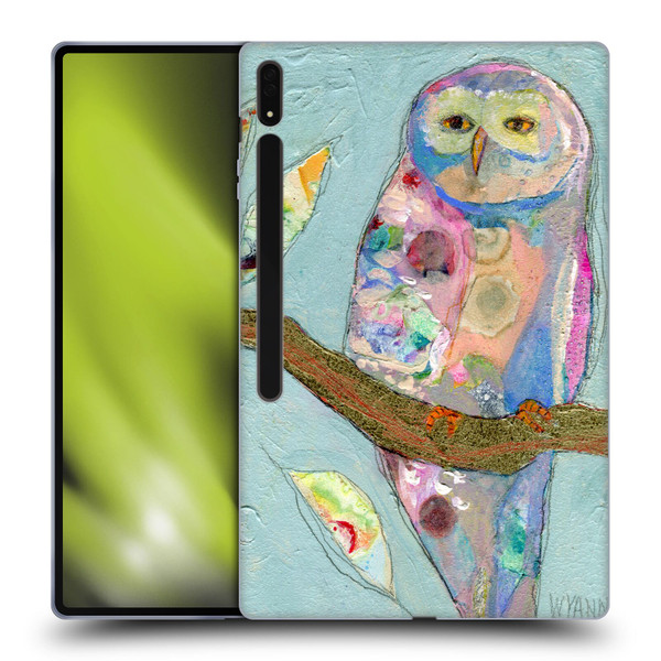 Wyanne Owl Watercolour Art Soft Gel Case for Samsung Galaxy Tab S8 Ultra