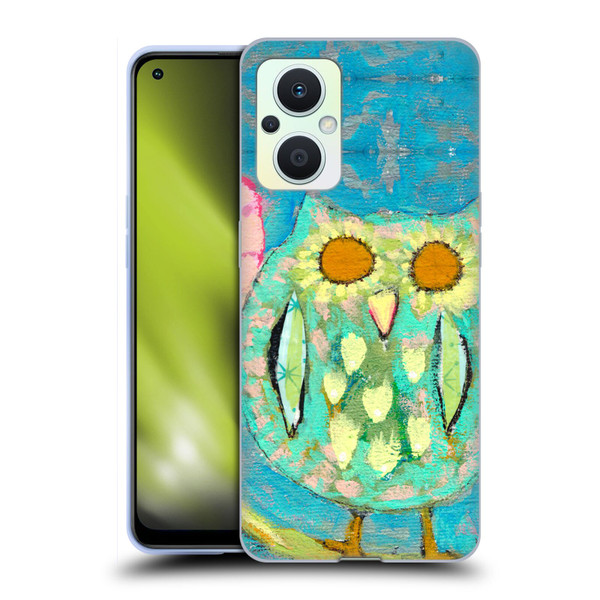 Wyanne Owl Bird Painting Soft Gel Case for OPPO Reno8 Lite
