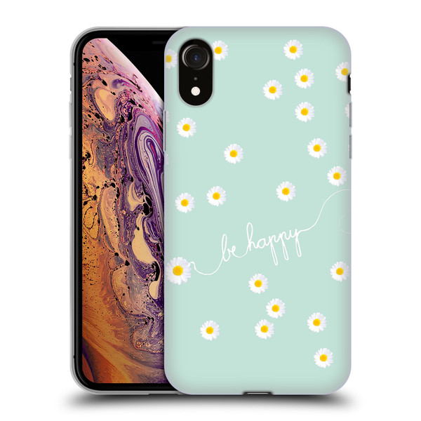 Monika Strigel Happy Daisy Mint Soft Gel Case for Apple iPhone XR