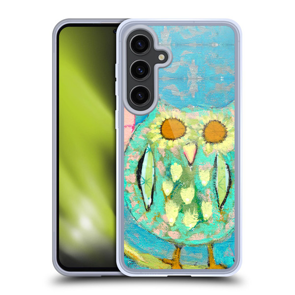 Wyanne Owl Bird Painting Soft Gel Case for Samsung Galaxy S24+ 5G