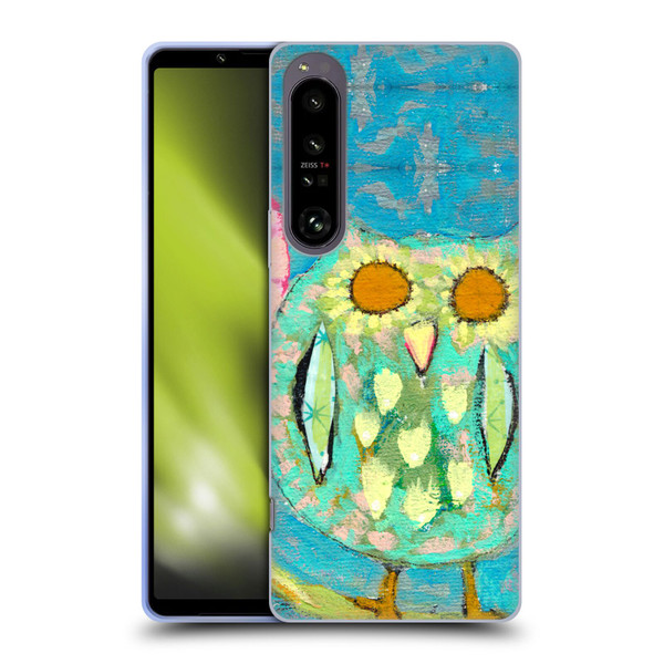 Wyanne Owl Bird Painting Soft Gel Case for Sony Xperia 1 IV