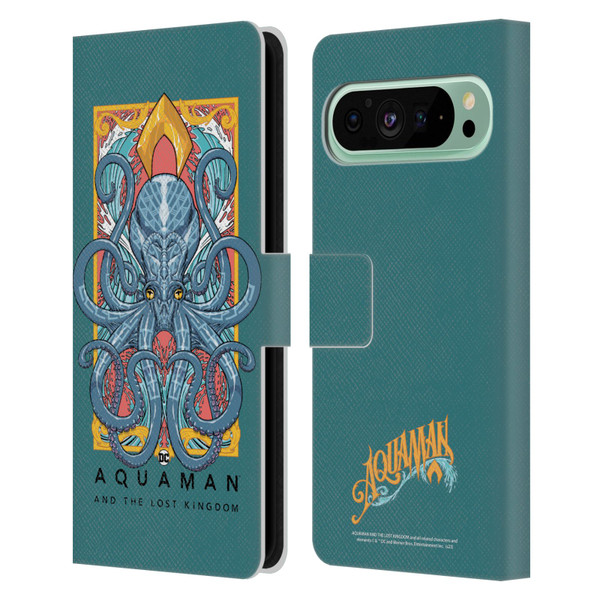 Aquaman And The Lost Kingdom Graphics Octopus Leather Book Wallet Case Cover For Google Pixel 9 Pro XL