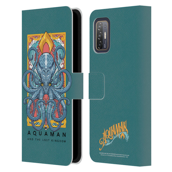Aquaman And The Lost Kingdom Graphics Octopus Leather Book Wallet Case Cover For HTC Desire 21 Pro 5G