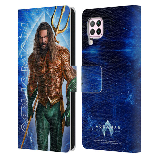Aquaman And The Lost Kingdom Graphics Arthur Curry Leather Book Wallet Case Cover For Huawei Nova 6 SE / P40 Lite