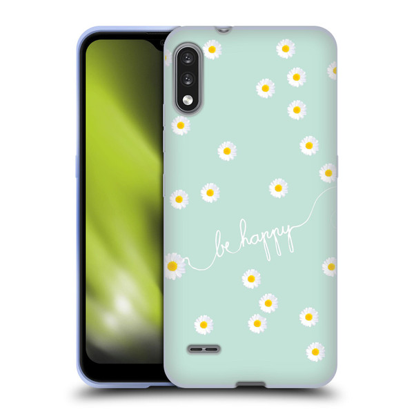 Monika Strigel Happy Daisy Mint Soft Gel Case for LG K22