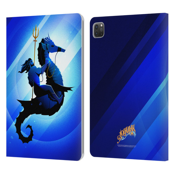 Aquaman And The Lost Kingdom Graphics Arthur Curry And Storm Leather Book Wallet Case Cover For Apple iPad Pro 11 2020 / 2021 / 2022