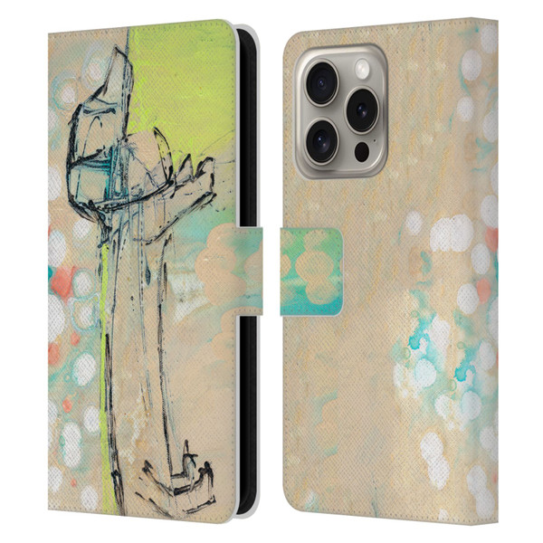 Wyanne Animals Dachshund Leather Book Wallet Case Cover For Apple iPhone 16 Pro