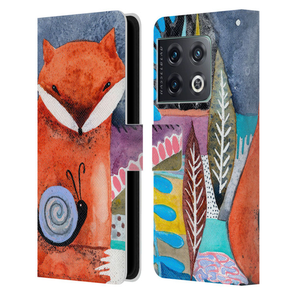Wyanne Animals Nighty Nite Fox Leather Book Wallet Case Cover For OnePlus 10 Pro