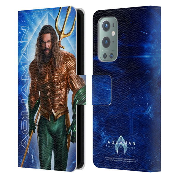 Aquaman And The Lost Kingdom Graphics Arthur Curry Leather Book Wallet Case Cover For OnePlus 9