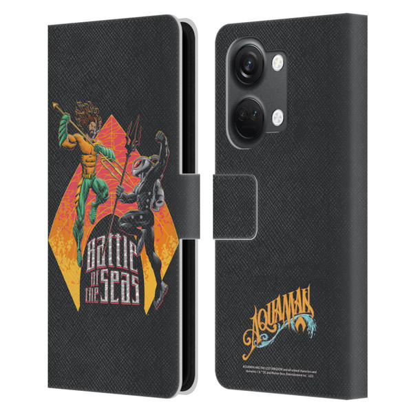 Aquaman And The Lost Kingdom Graphics Battle Of The Seas Leather Book Wallet Case Cover For OnePlus Nord 3 5G
