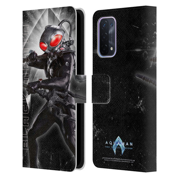 Aquaman And The Lost Kingdom Graphics Black Manta Leather Book Wallet Case Cover For OPPO A54 5G