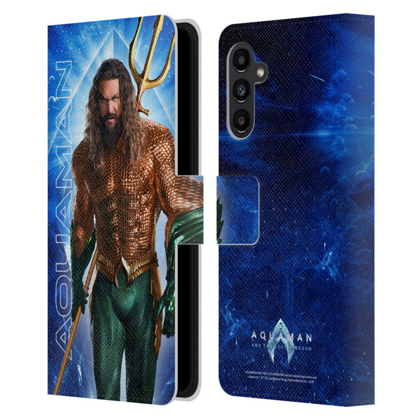 Aquaman And The Lost Kingdom Graphics Arthur Curry Leather Book Wallet Case Cover For Samsung Galaxy A13 5G (2021)