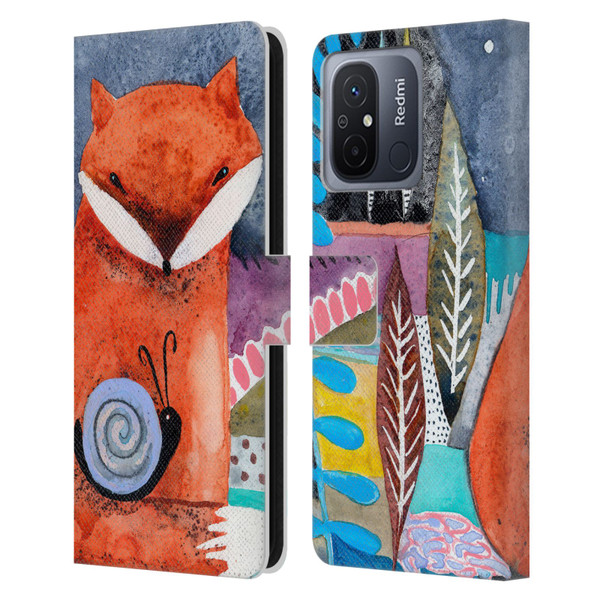 Wyanne Animals Nighty Nite Fox Leather Book Wallet Case Cover For Xiaomi Redmi 12C