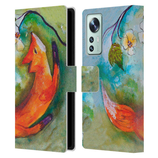 Wyanne Animals Fox In The Round Leather Book Wallet Case Cover For Xiaomi 12
